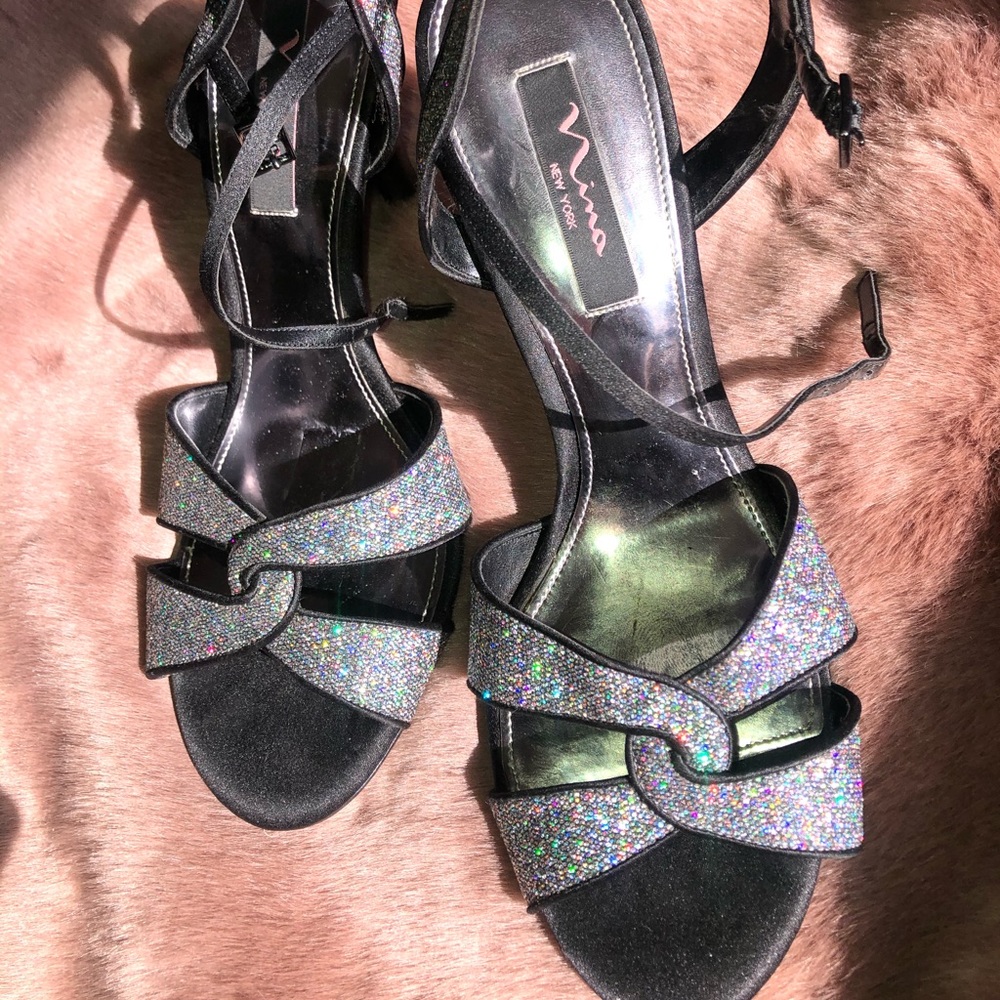 Nina sparkly strappy heels